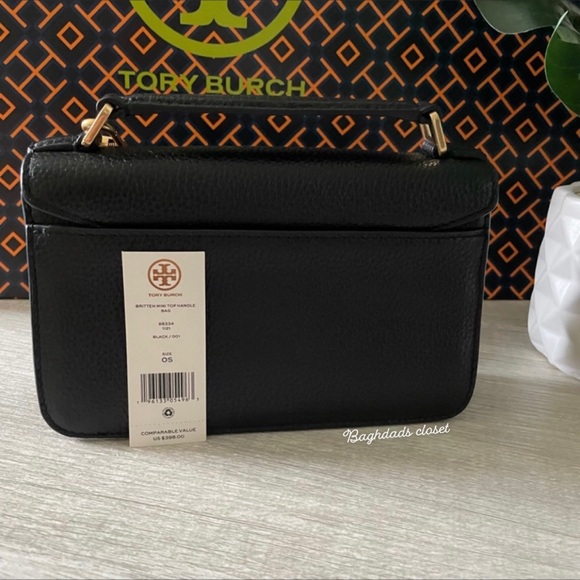 New, tory burch britten mini top handle Crossbody bag - Picture 10 of 12